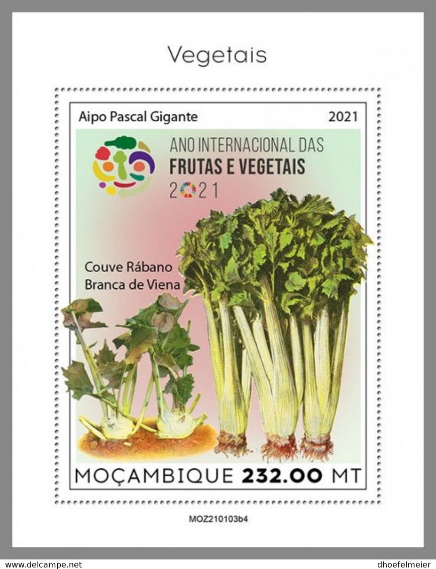 MOZAMBIQUE 2021 MNH Vegetables Gemüse Legumes S/S IV - OFFICIAL ISSUE - DHQ2124 - Gemüse