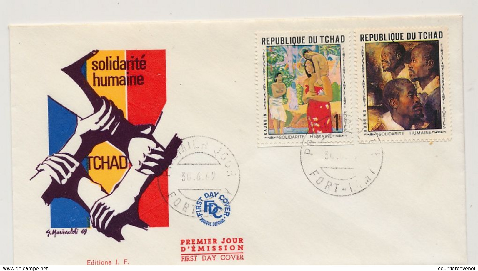 TCHAD => FDC - Solidarité Humaine - 30/6/1962 -  Fort Lamy - Tschad (1960-...)