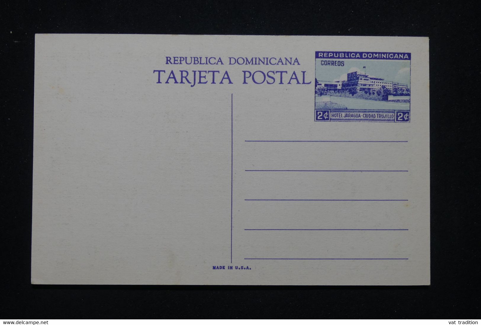 RÉPUBLIQUE DOMINICAINE - Entier Postal Illustré - Ciudad Trujillo  - L 99816 - República Dominicana