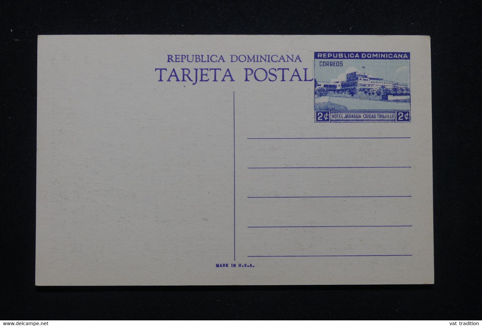 RÉPUBLIQUE DOMINICAINE - Entier Postal Illustré - Ciudad Trujillo  - L 99818 - República Dominicana