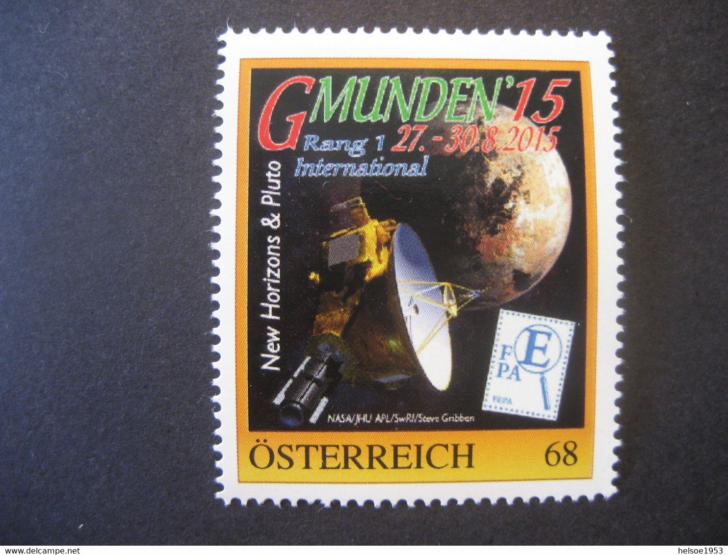 Österreich- Pers. BM Gmunden'2015 New Horizons & Pluto ** Ungebraucht - Personalisierte Briefmarken