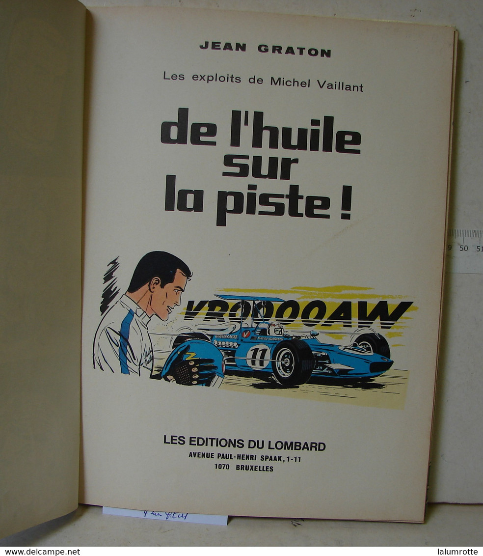 BD. 59. Michel Vaillant, De L'huile Sur La Piste . Editions Du Lombard. EO 1970 - Michel Vaillant