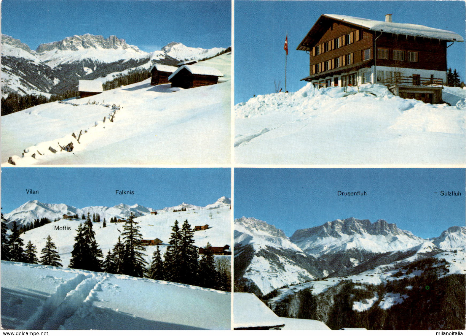 Berghaus Mottis Stels Ob Schiers - 4 Bilder (039-292) * 15. 1. 1985 - Schiers