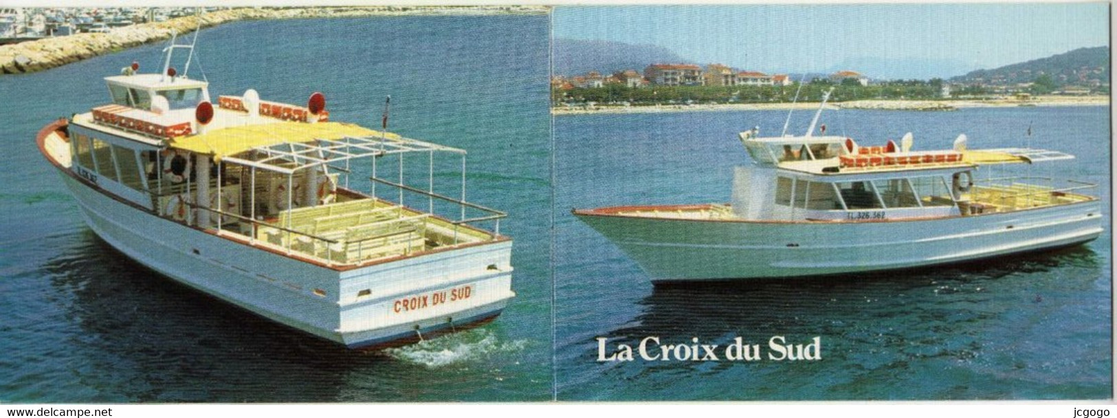 LA CROIX DU SUD  Promenade En Mer Départ Du Port De SANARY - Publicidad