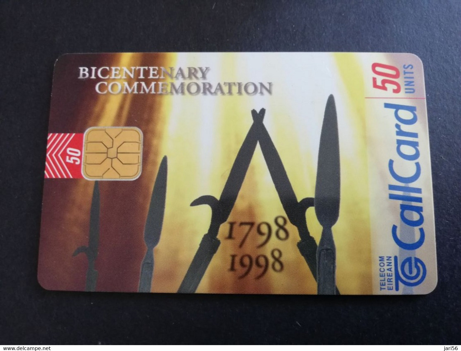 IRELAND /IERLANDE   CHIPCARD  50  UNITS   BICENTENARY COMMEMORATION        USED CARD    CHIP   ** 5686** - Ireland