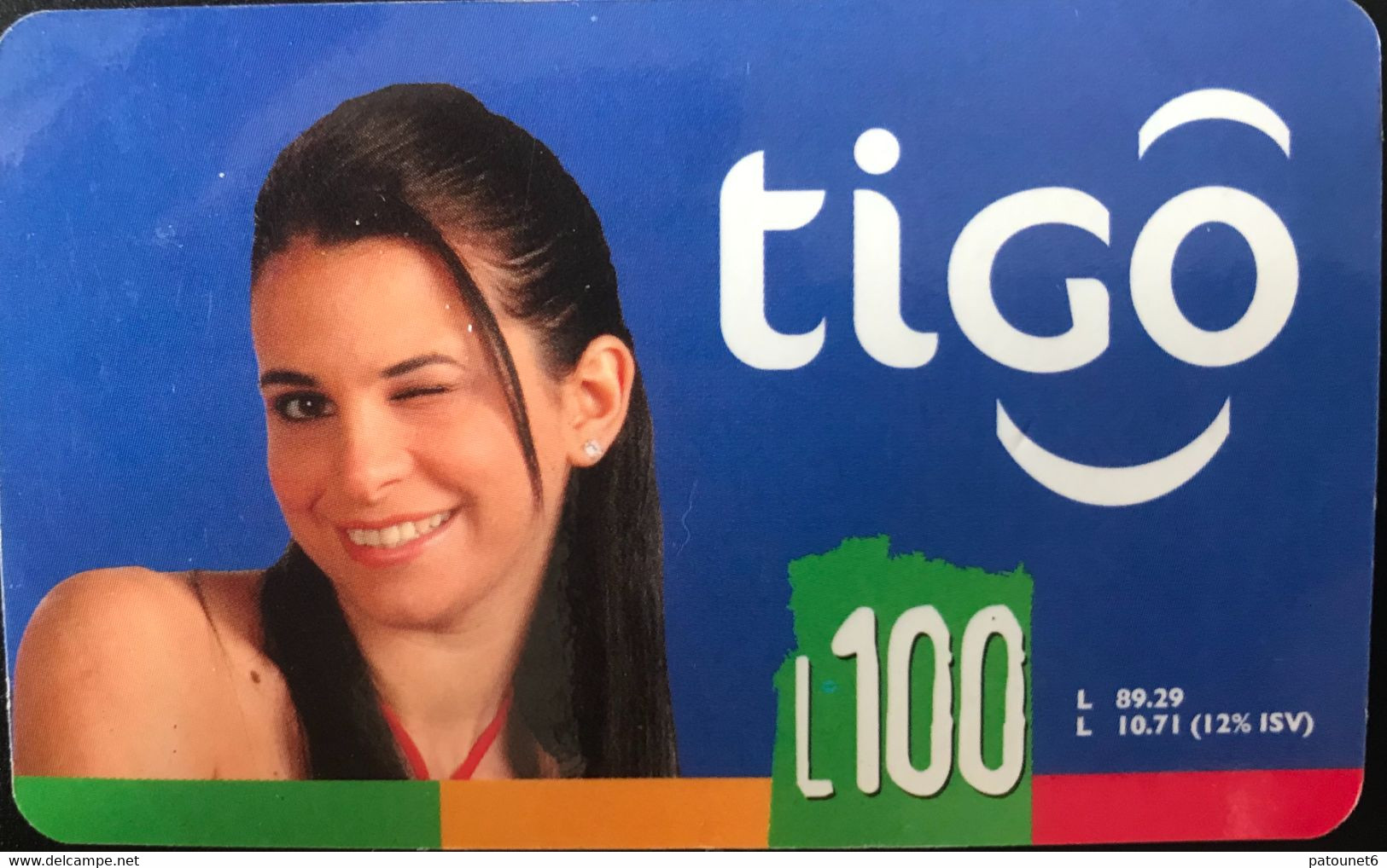 HONDURAS  -  Prepaid  -  Tigo  -  L 100 - Honduras