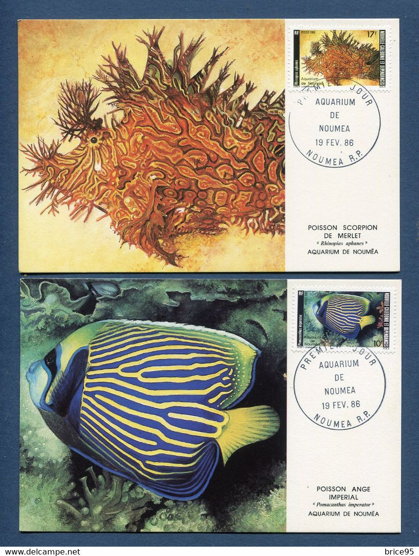 ⭐ Nouvelle Calédonie - Carte Maximum - Premier Jour - FDC -  Aquarium De Nouméa - 1986 ⭐ - Maximumkarten