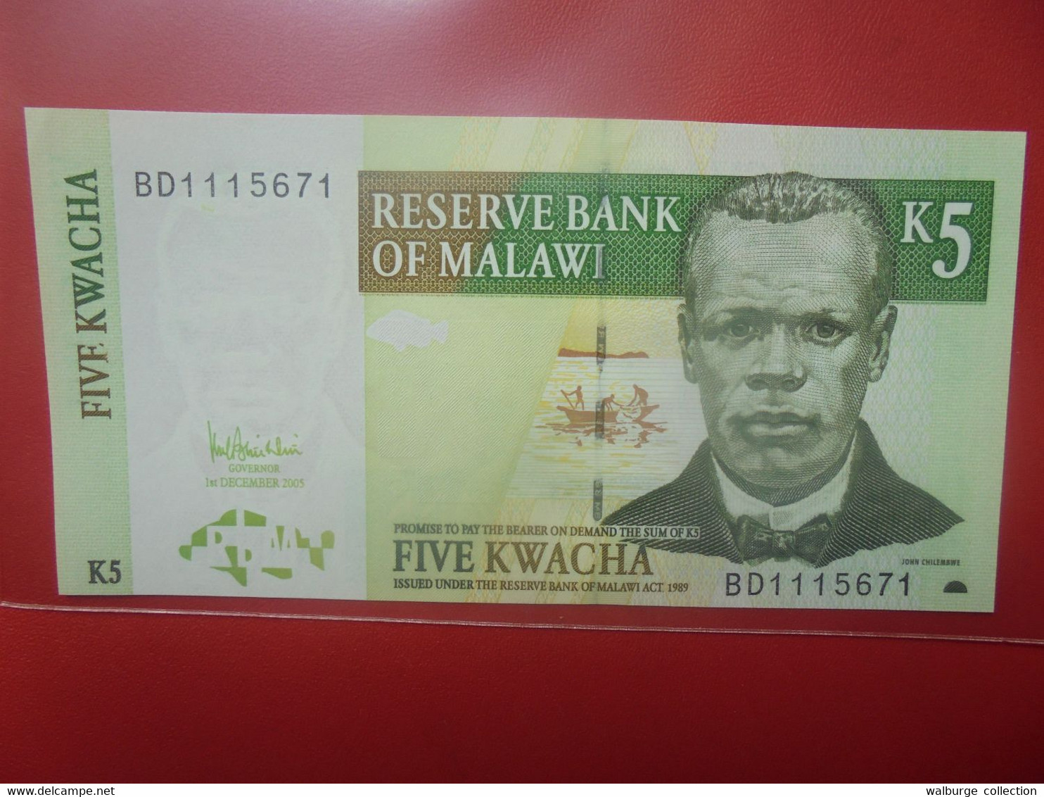 MALAWI 5 KWACHA Peu Circuler/Neuf (B.23) - Malawi