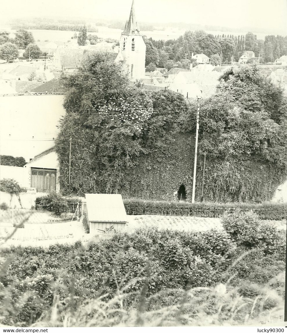 GRANDE PHOTO - ANNEES 1960/1970 - PONT SUR YONNE SOUS LA NEIGE - EGLISE - Ohne Zuordnung