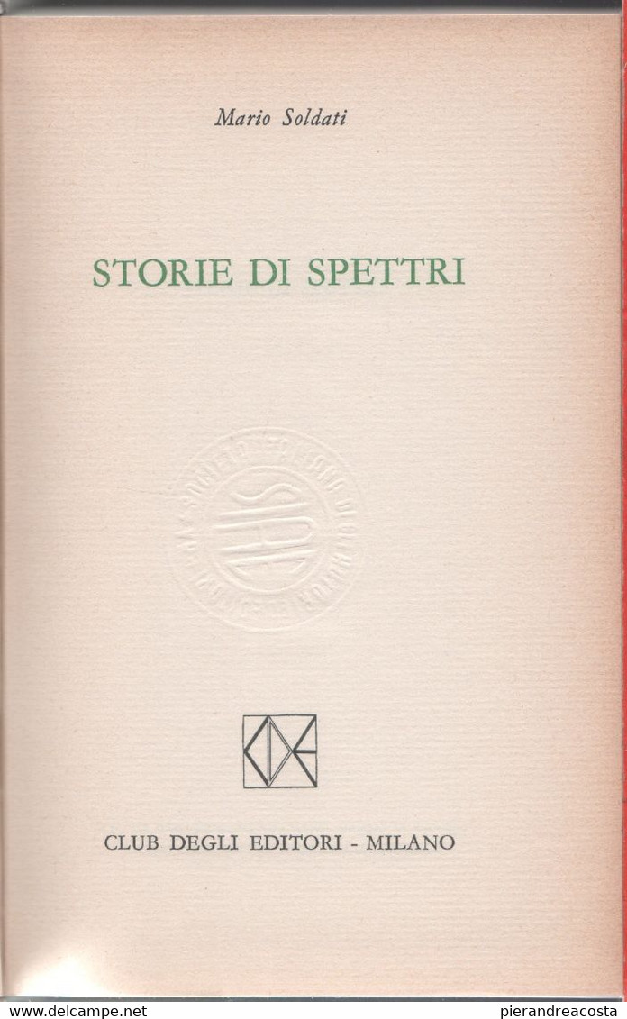 Storie Di Spettri - Mario Soldati - Sonstige & Ohne Zuordnung