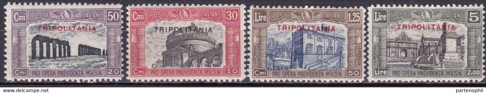 Tripolitania - Milizia II N. 50/53 MNH - Tripolitania