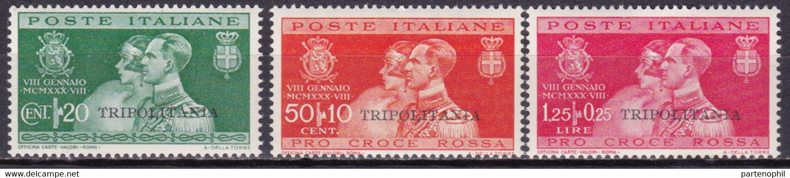 Tripolitania - Nozze N. 61/63 MNH - Tripolitaine