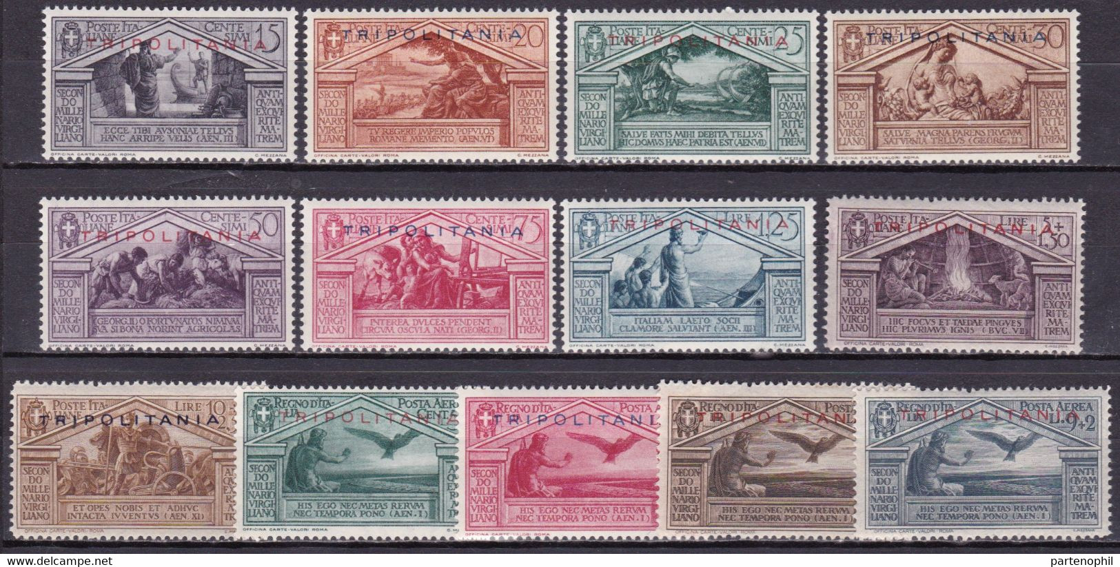 Tripolitania 1930 - Virgilio N. 79/86+A4/7 MNH - Tripolitaine