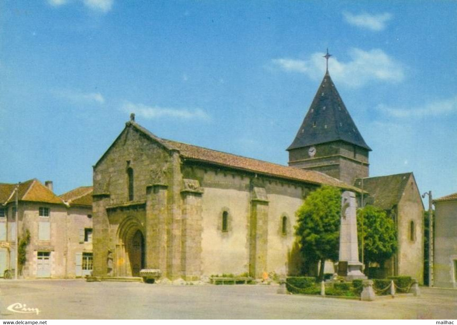 D 87 - BUSSIERE-POITEVINE - L'Eglise - CPM Non Voyagée  Signée Cim - Bussiere Poitevine