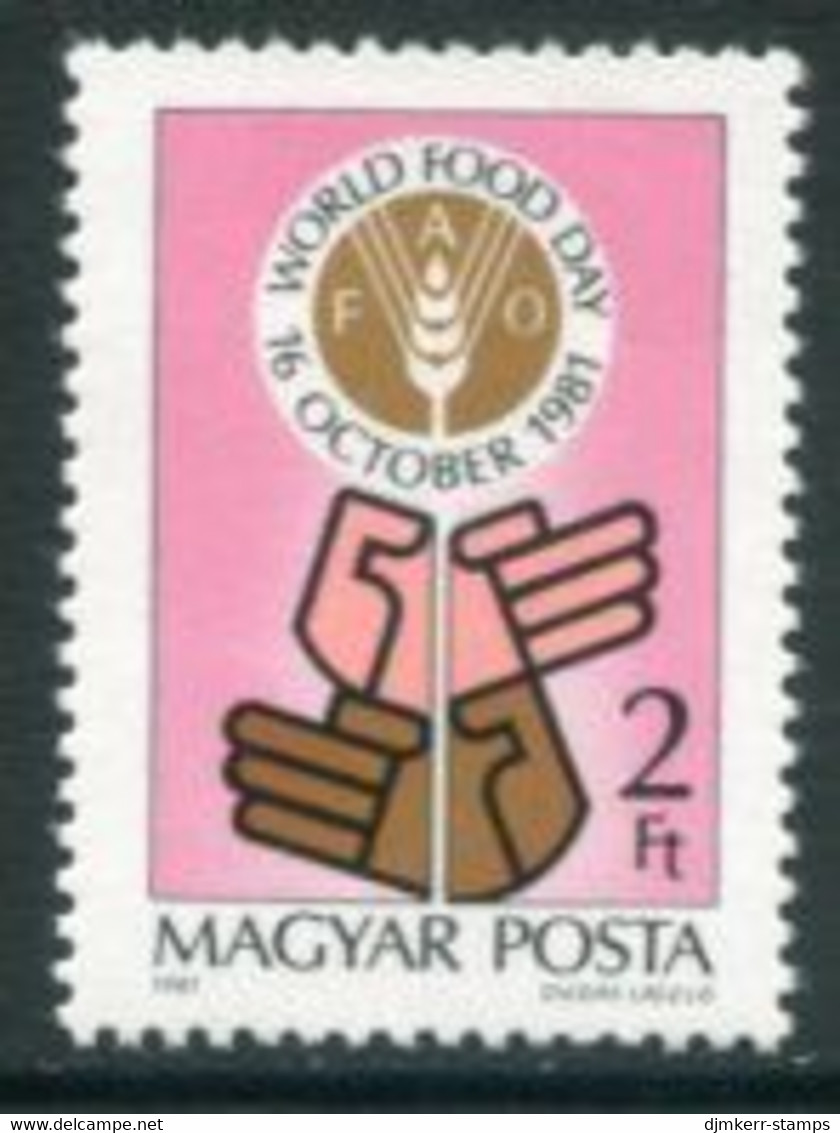 HUNGARY 1981 Wood Food Day MNH / **.  Michel 3509 - Unused Stamps