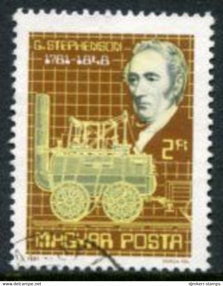 HUNGARY 1981 Stephenson's Steam Loconotive Bicentenary Used.  Michel 3502 - Used Stamps