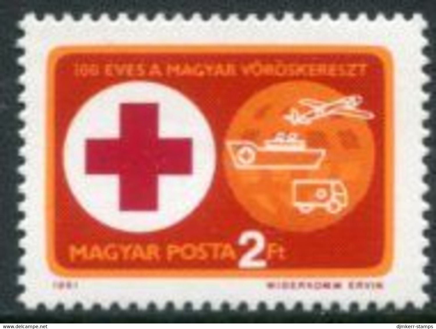 HUNGARY 1981 Red Cross Centenary MNH / **.  Michel 3495 - Neufs