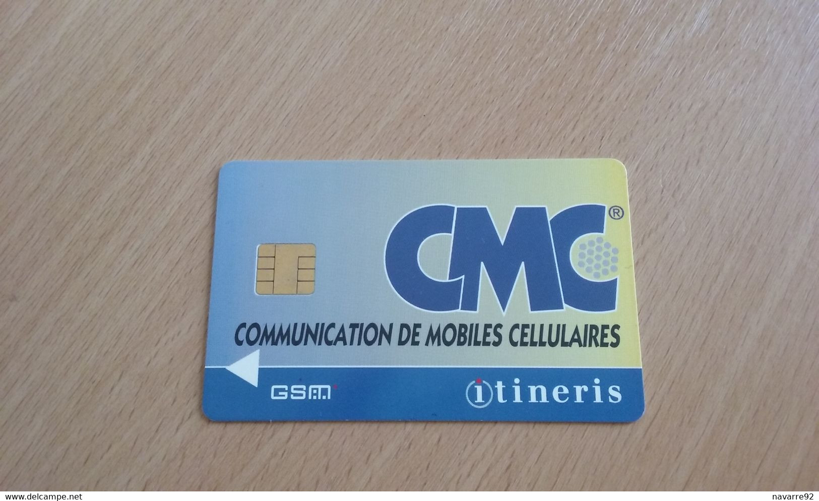 ANCIENNE CARTE GSM SIM CMC ITINERIS B.E !!! - Autres & Non Classés
