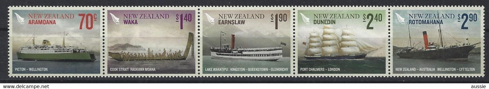 Nouvelle-Zelande New Zealand 2012 Yvertn° 2841-2845 *** MNH Cote 19,50 € Bateaux Boten Ships - Nuovi