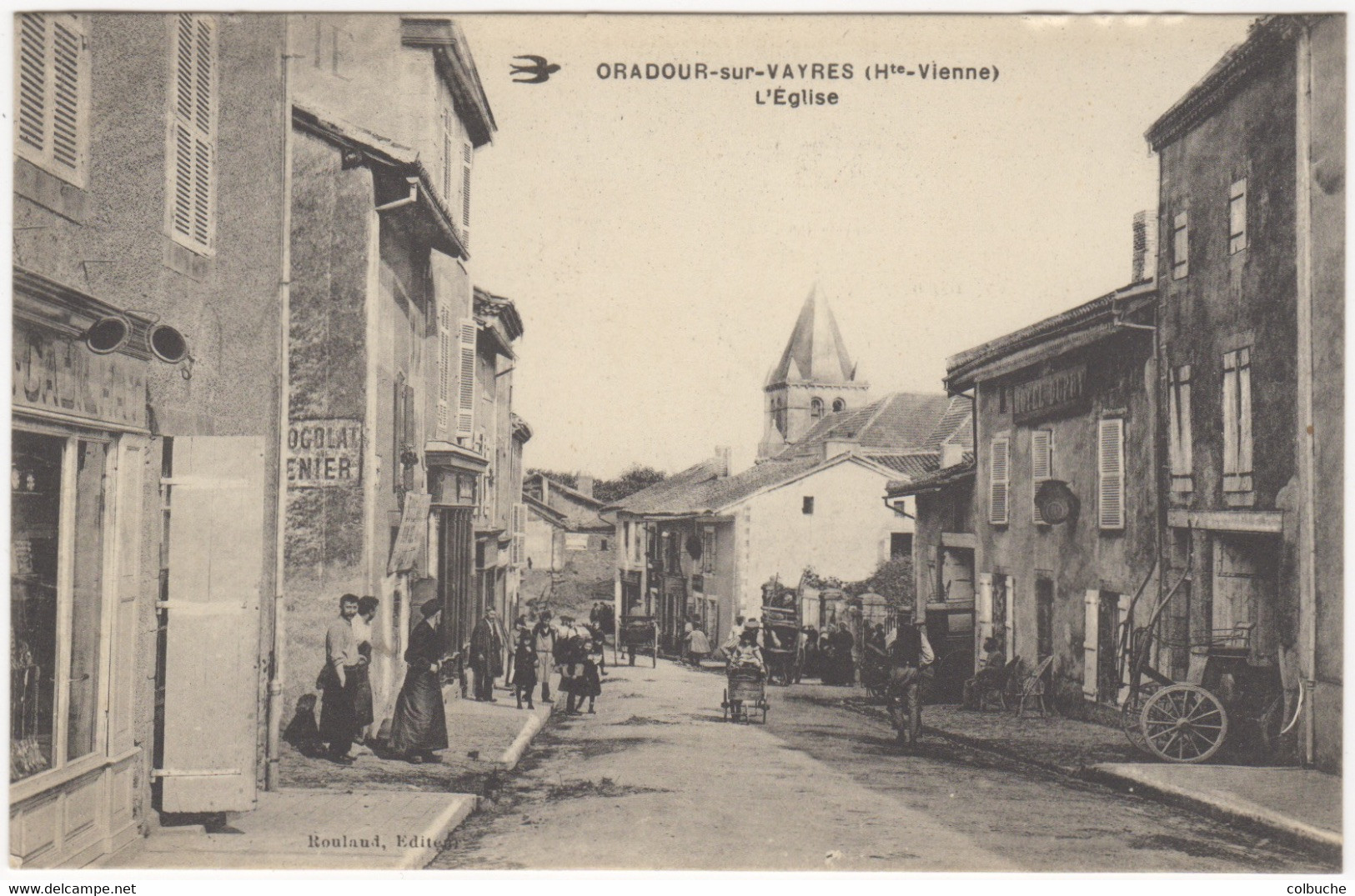 87 - ORADOUR-SUR-VAYRES +++ L'EGLISE +++ Carte Rare +++ - Oradour Sur Vayres