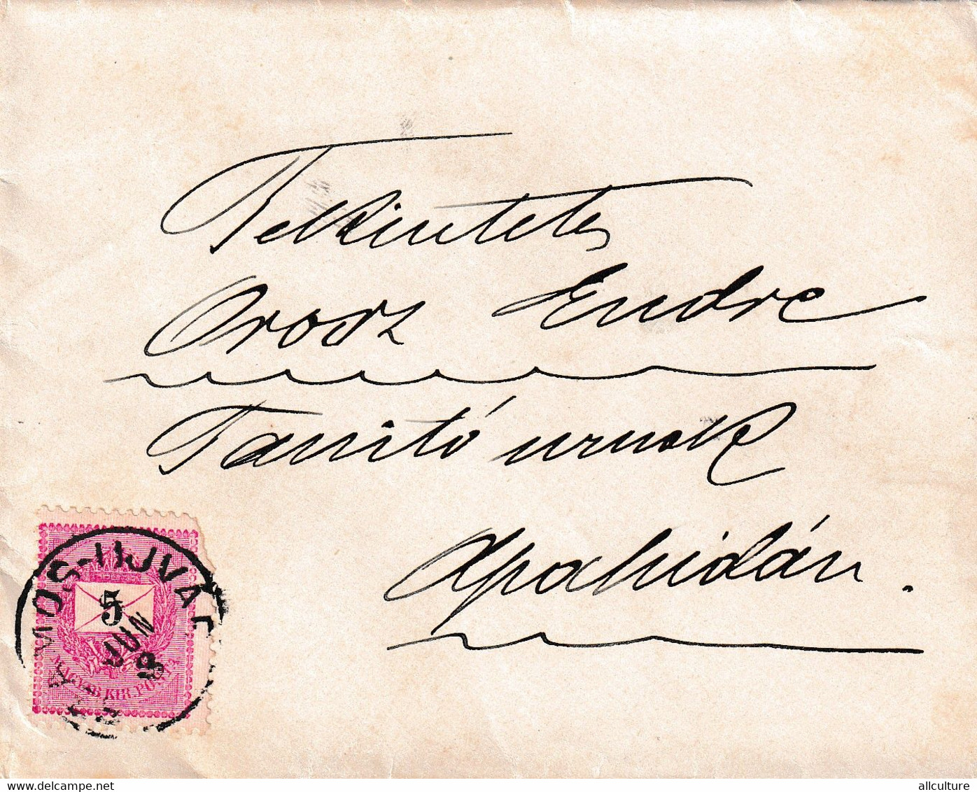 A8470- LETTER FROM SZAMOS-UJVAR TO APAHIDA CLUJ ROMANIA STAMP ON COVER MAGYAR POSTA USED - Lettres & Documents