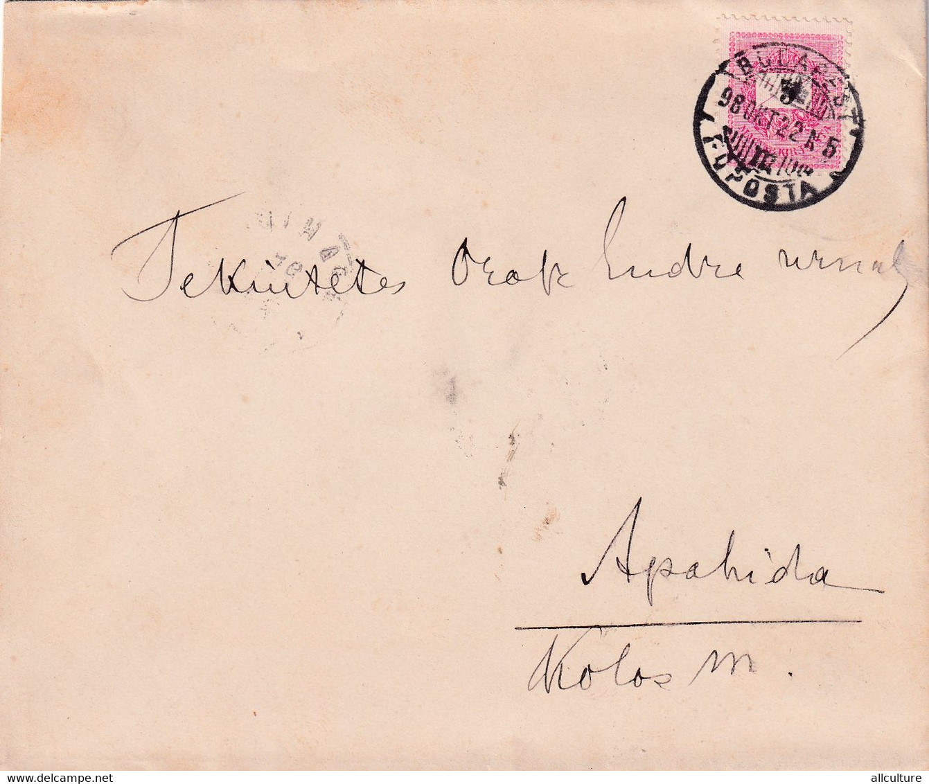 A8477- LETTER  TO APAHIDA CLUJ ROMANIA FROM BUDAPEST STAMP ON COVER 1898 MAGYAR POSTA USED - Storia Postale