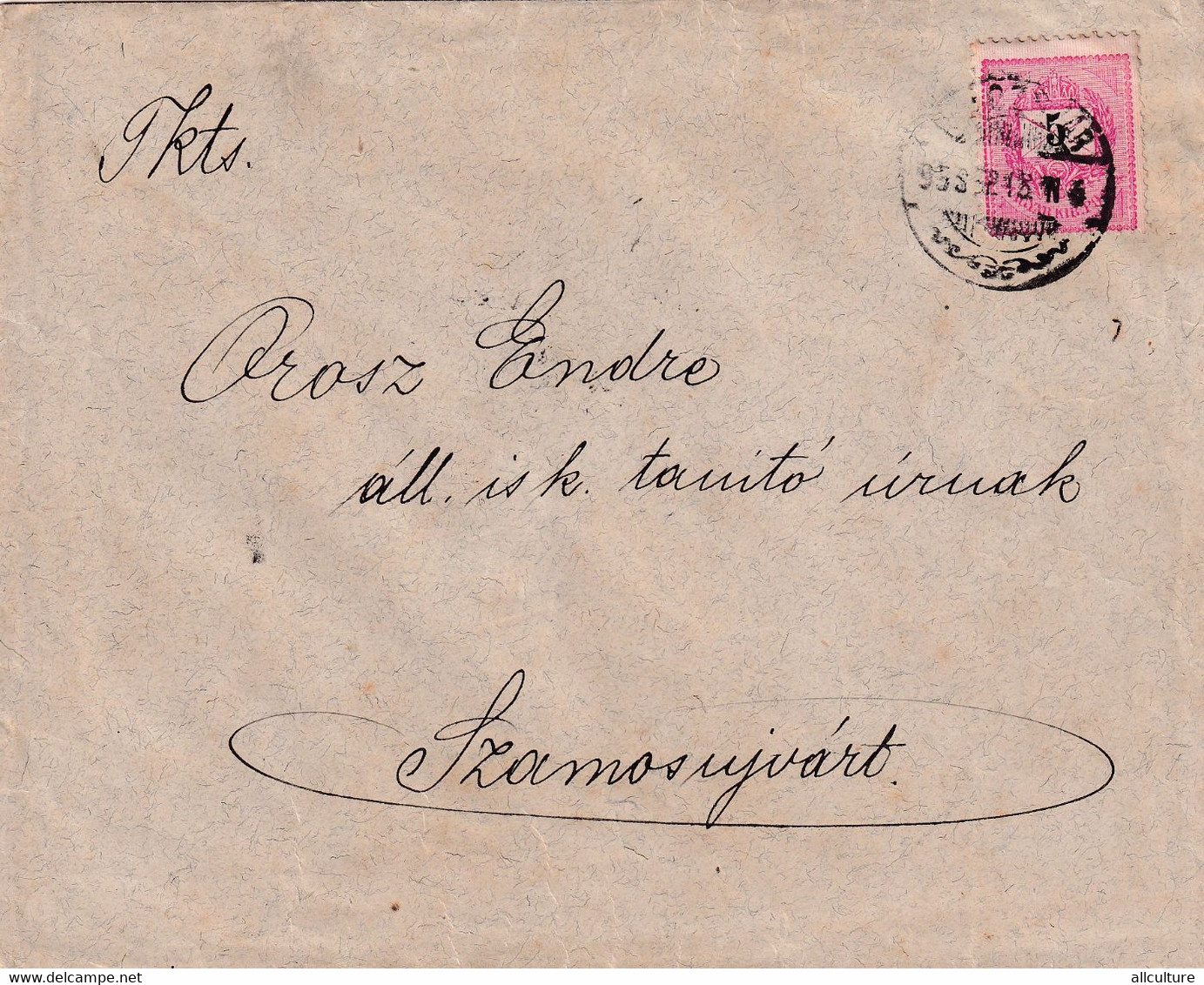 A8481- LETTER  TO SZAMOS-UJVAR CLUJ ROMANIA STAMP ON COVER 1895 MAGYAR POSTA USED - Brieven En Documenten