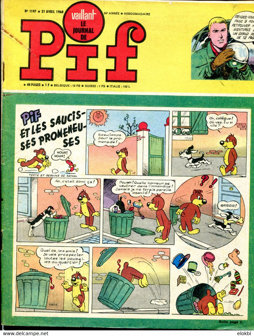 Vaillant Le Journal De Pif N°1197 - Récit Complet De Bob Mallard Et Puchon "Sauvons Stève" - Vaillant