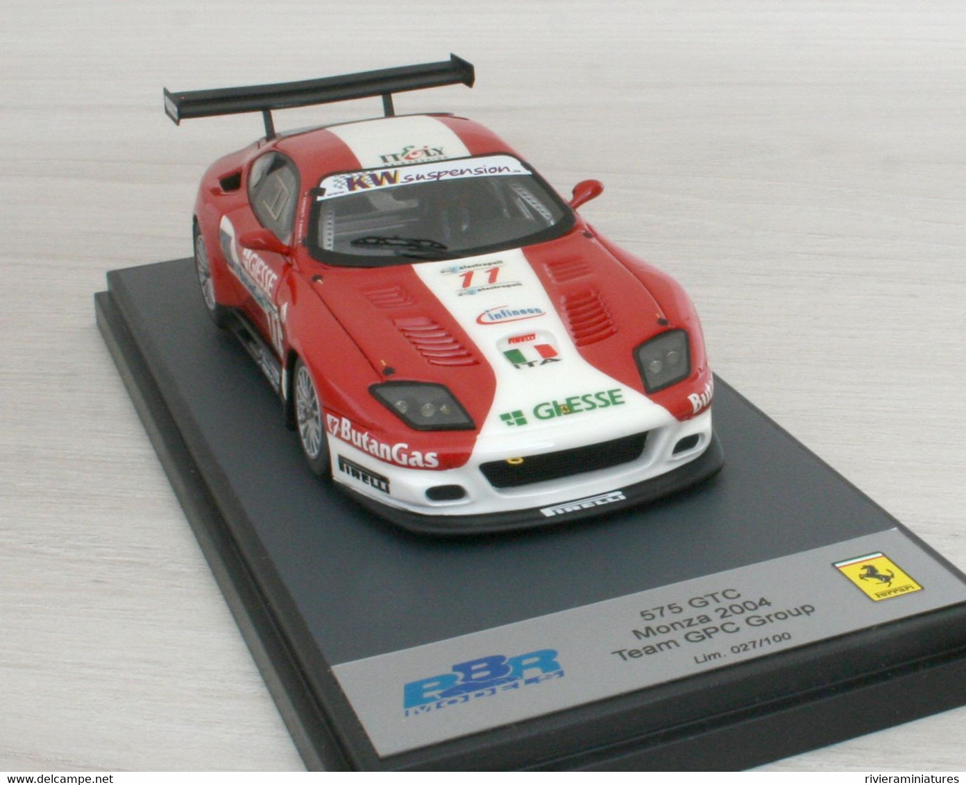 BBR - FERRARI 575 GTC - Monza 2004 Team GPC Group - BBR PJM331 - 1/43 - BBR