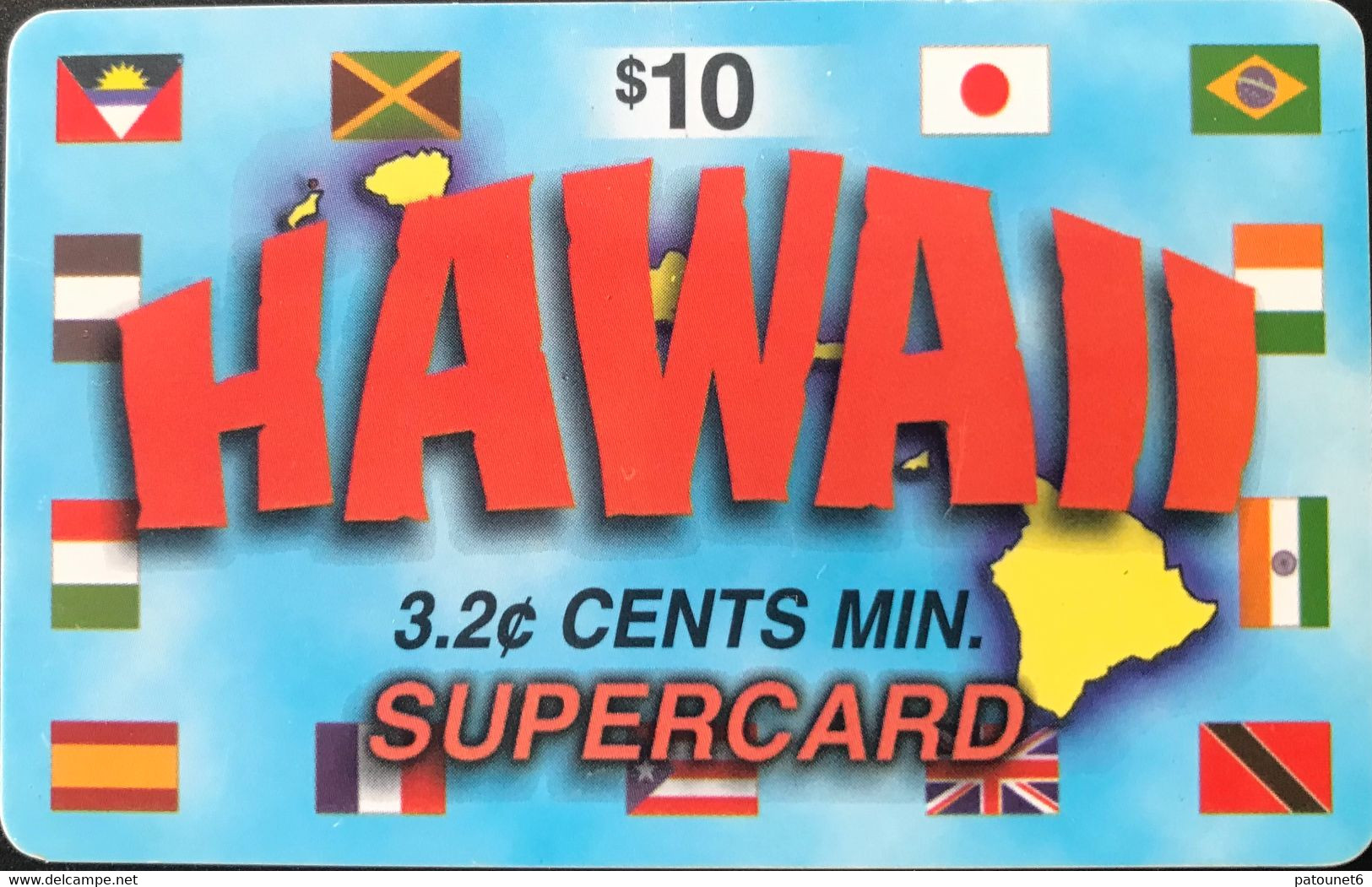 HAWAÏ  -  Prepaid  - STC - $ 10 - Hawaï