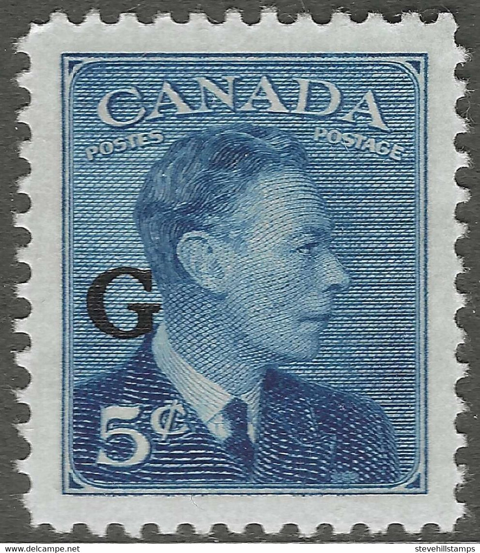 Canada. 1950 KGVI. Official. 5c MH. SG O184 - Overprinted