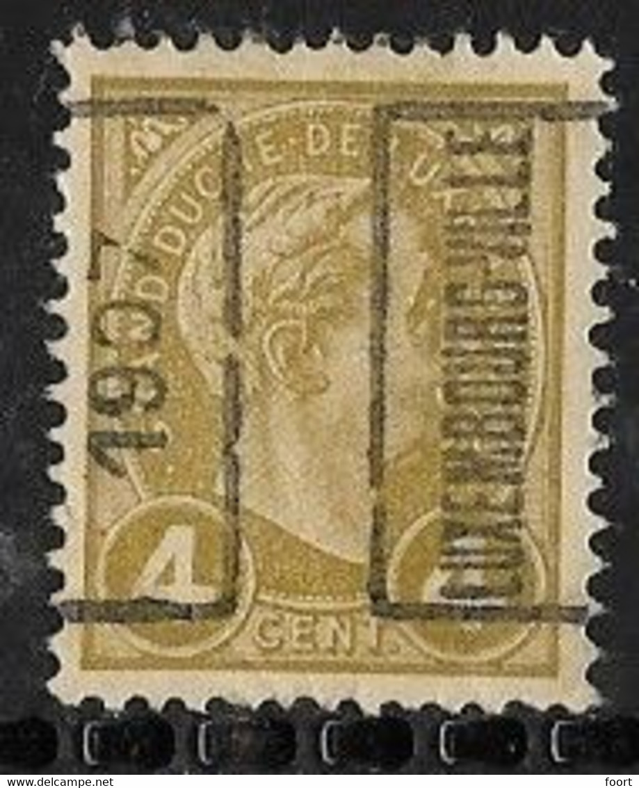 Luxembourg  1907  Prifix Nr. 35A - Vorausentwertungen