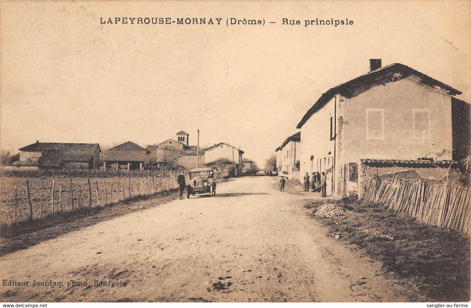 CPA 26 LAPEYROUSE MORNAY RUE PRINCIPALE - Other & Unclassified