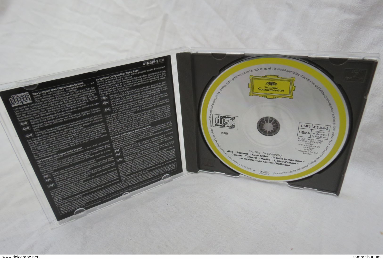 CD "Placido Domingo" The Best Of Domingo - Oper & Operette