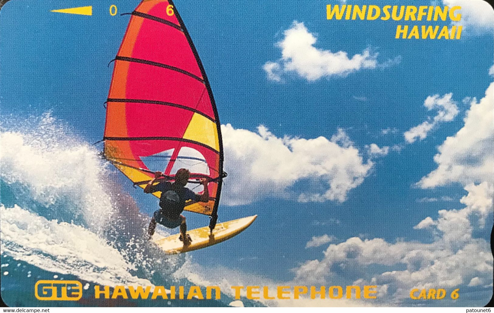 HAWAÏ  -  Phonecard  -  GTE HAWAII TELEPHONE - Windsurfing Hawaii -  Card 6 - Hawaii