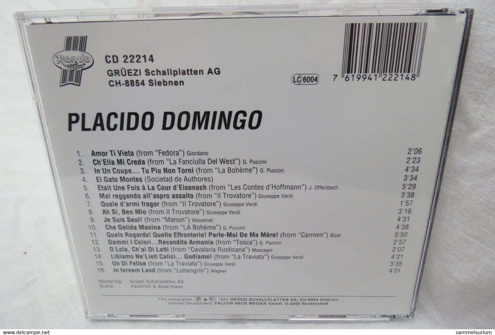 CD "Placido Domingo" Placido Domingo - Oper & Operette