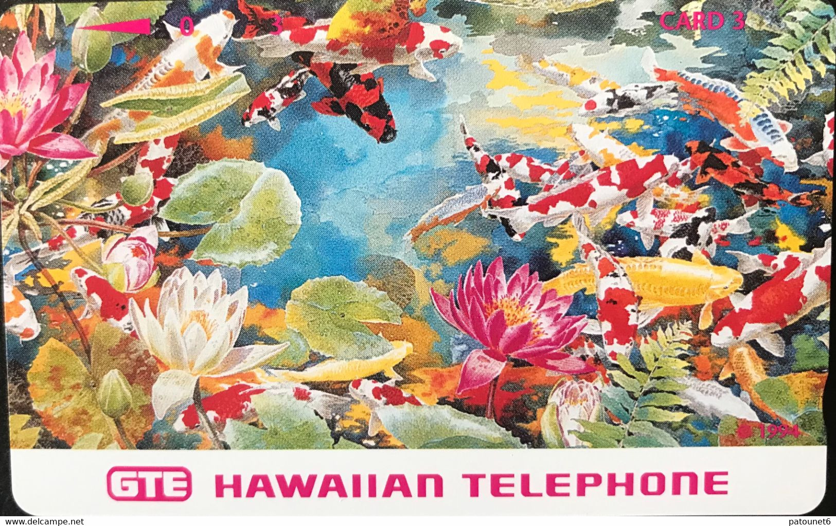 HAWAÏ  -  Phonecard  -  GTE HAWAIIAN TELEPHONE - Japanese Fish - Card 3 - Hawaï