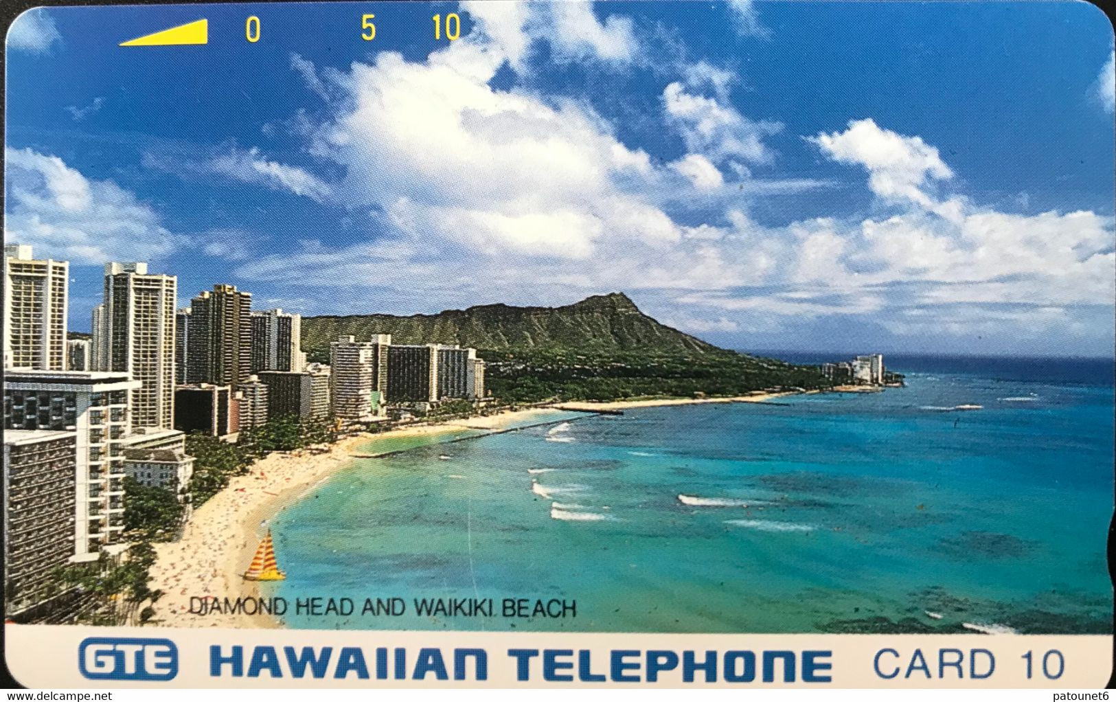 HAWAÏ  -  Phonecard  -  GTE HAWAIIAN TELEPHONE - Waikiki Beach - Card 10 - Hawaï