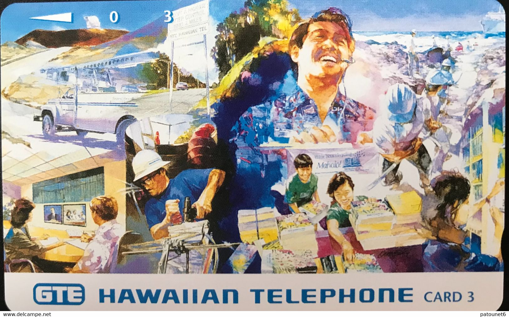 HAWAÏ  -  Phonecard  -  GTE HAWAIIAN TELEPHONE - Men -  Card 3 - Hawaï