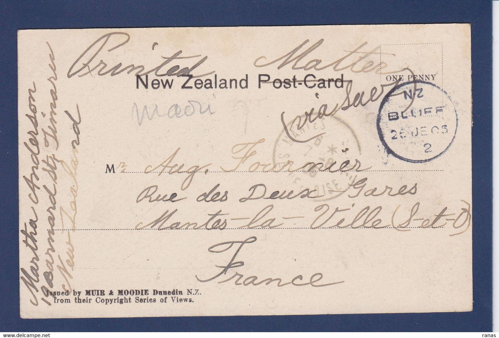 CPA Nouvelle Zélande Maori Type Ethnic Circulé - New Zealand