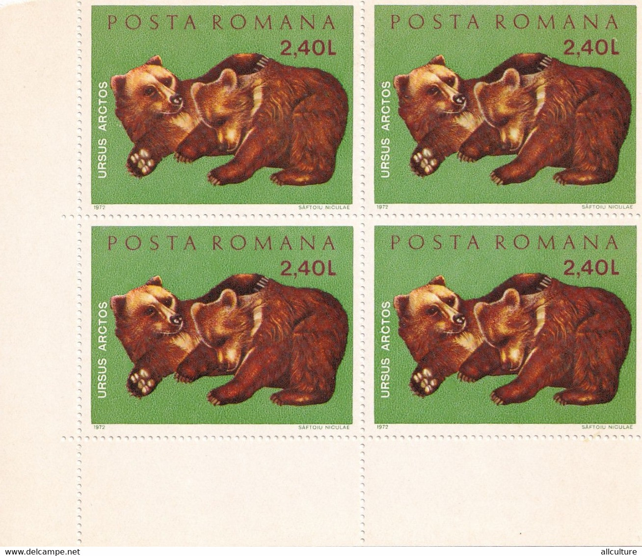 BEARS URSUS ACTORS  POSTA ROMANA  2.4 L  1970 - Bären