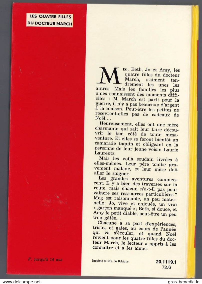 Hachette - Idéal Bibliothèque - Louisa May Alcott - "Les Quatre Filles Du Docteur March" - 1972 - #Ben&IB - Ideal Bibliotheque