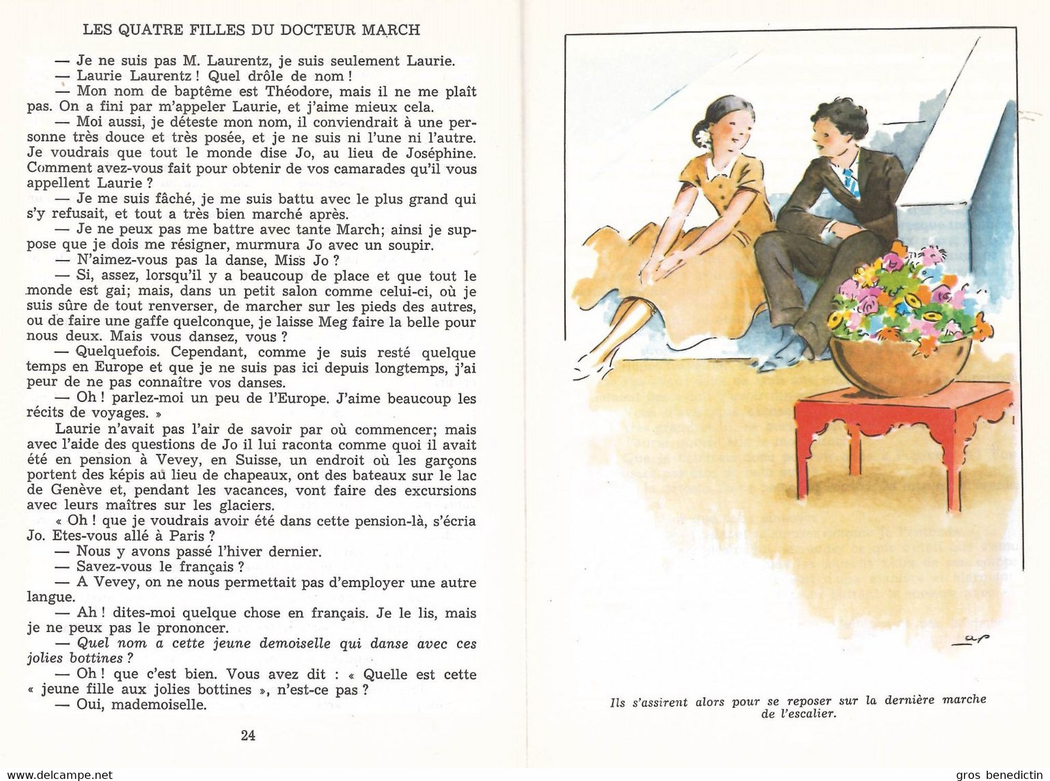 Hachette - Idéal Bibliothèque - Louisa May Alcott - "Les Quatre Filles Du Docteur March" - 1972 - #Ben&IB - Ideal Bibliotheque