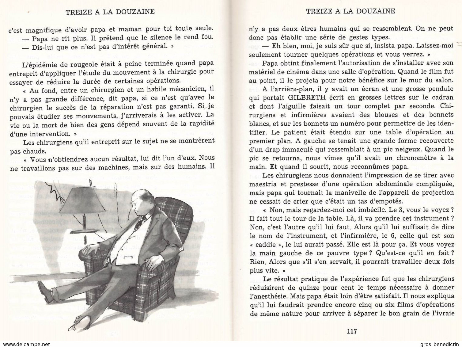 Hachette - Idéal Bibliothèque - Franck Et Ernestine Gilbreth - "Treize à La Douzaine" - 1975 - #Ben&IB - Ideal Bibliotheque