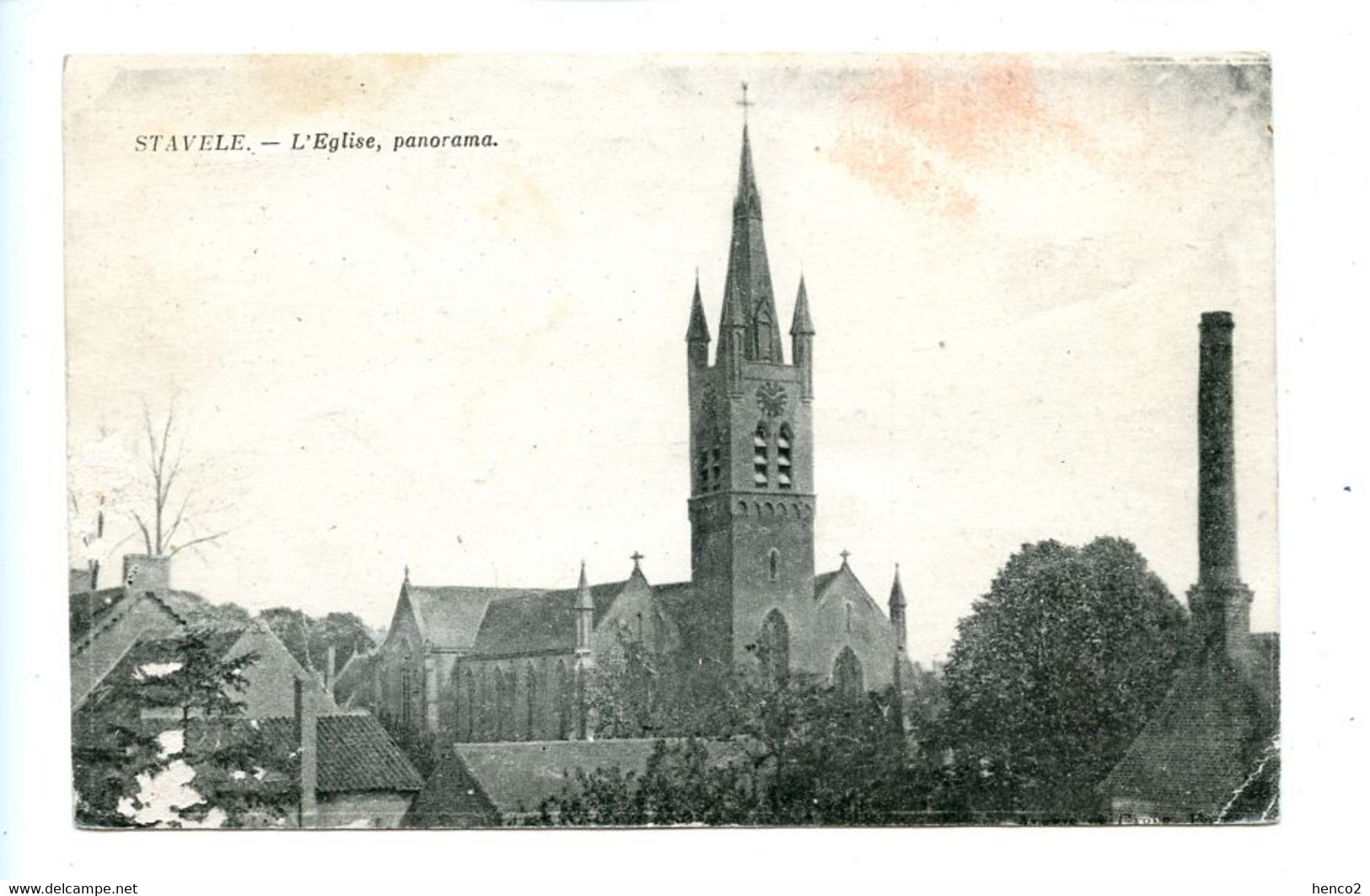 Stavele - L'Eglise, Panorama - Neurdein - Alveringem