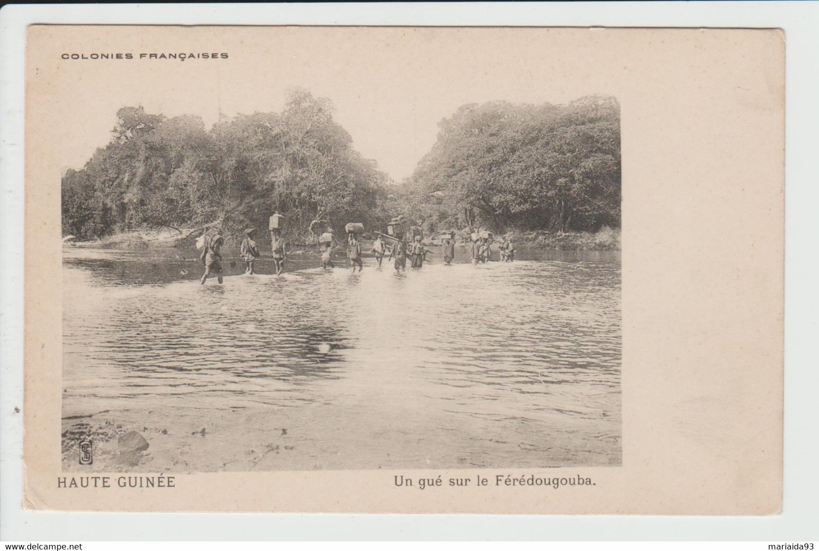 HAUTE GUINEE - UN GUE SUR LE FEREDOUGOUBA - Guinée