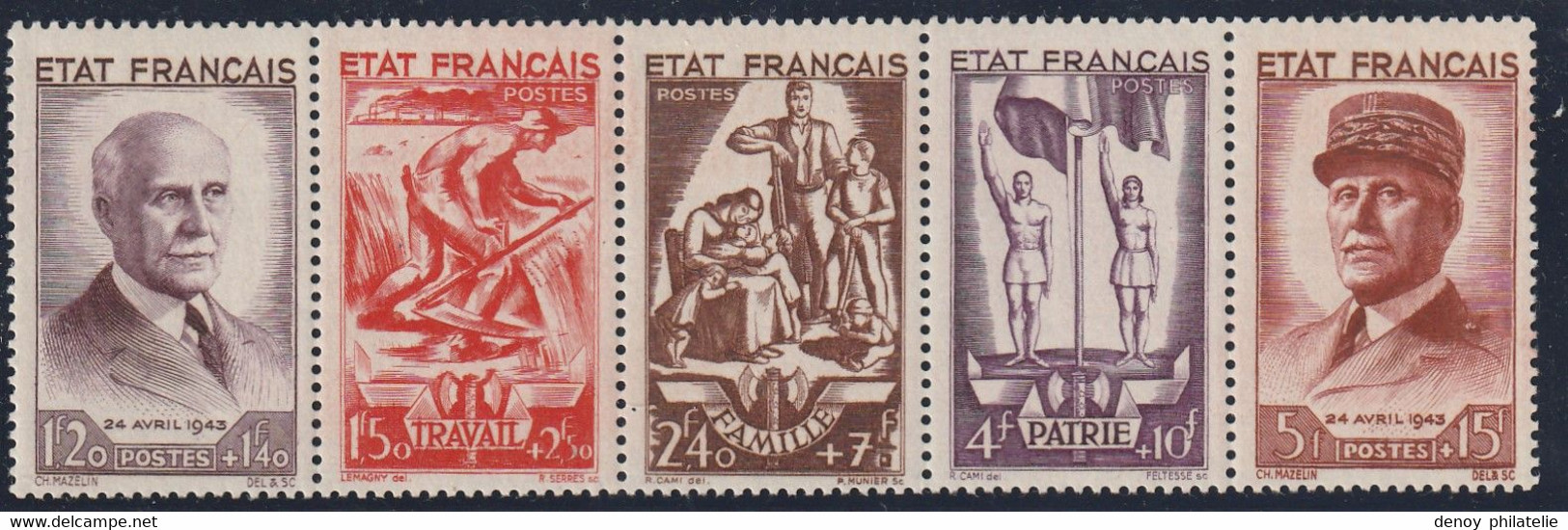 France Bande Petain N° 580A ** Sans Charniére - 1941-42 Pétain