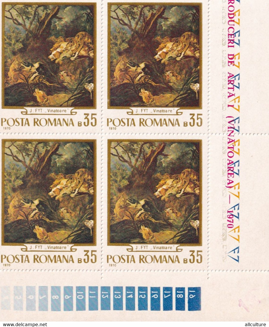 J. FYT HUNTING  ROMANIA STAMP MINT 1970  35 B - Nuevos