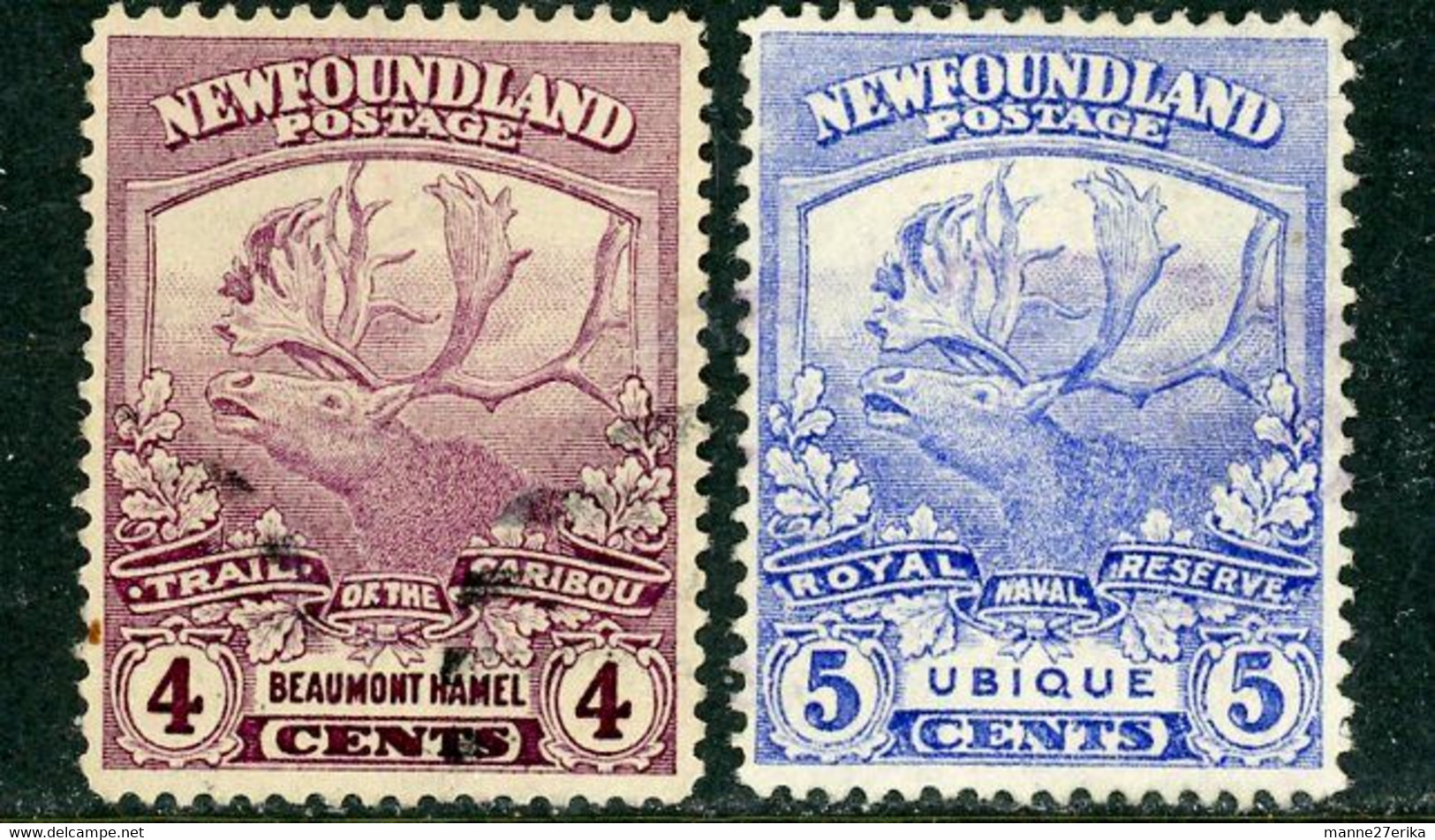 Newfoundland USED 1919 Trail Of The Caribou Issue - 1865-1902