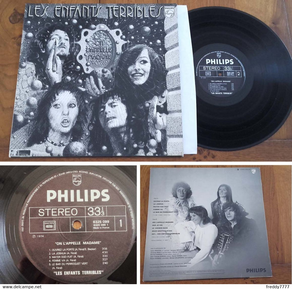 RARE French LP 33t RPM (12") LES ENFANTS TERRIBLES (1974) - Collector's Editions